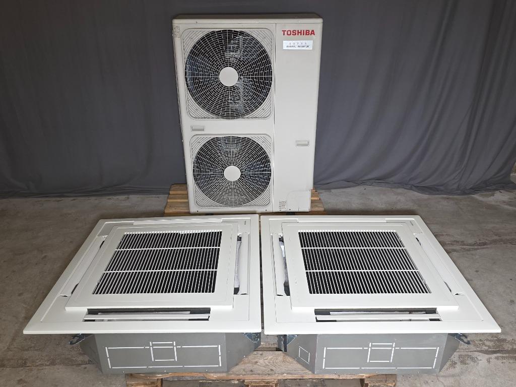 Toshiba Super Digital Inverter 2x cassette airco 16 kW