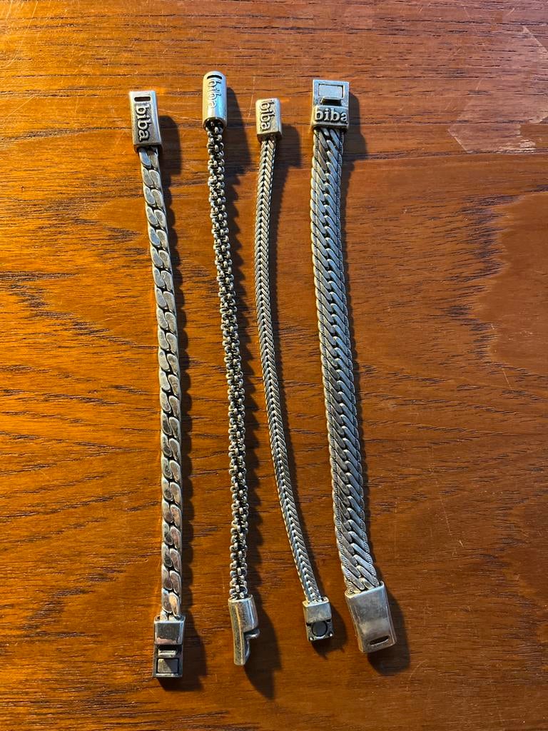 Armband, Ophalen of Verzenden, Gebruikt, Zilver, Staal