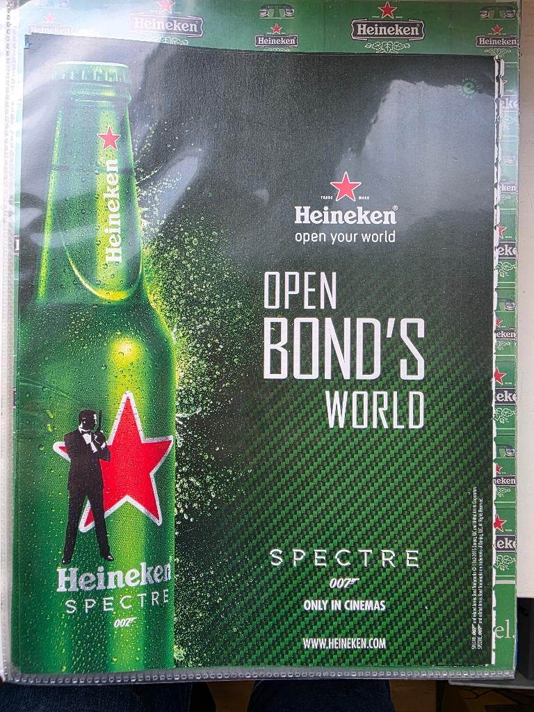 Heineken reclame, Ophalen of Verzenden, Reclamebord, Plaat of Schild, Heineken