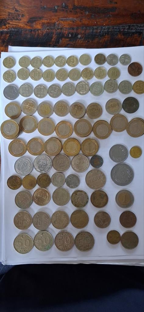 Turkse Munten Set - Kurus en Lira, diverse waardes, Ophalen of Verzenden, Midden-Oosten, Setje