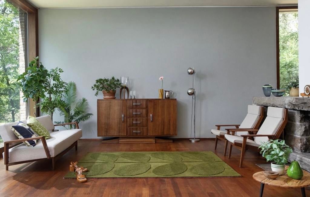 Brink en Campman Solid Stem tapijt groen, Ophalen, Rechthoekig, Groen, Nieuw