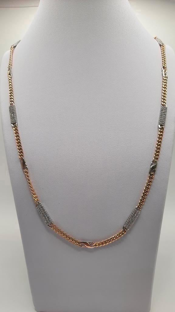 Gouden platte ketting 14kt