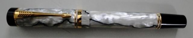 Parker Duofold Centennial Pearl and Black vulpen, Ophalen, Nieuw