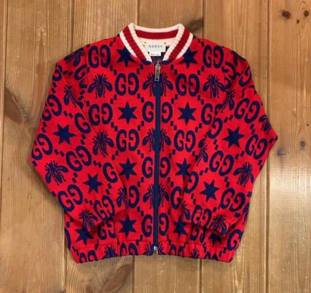 Gucci bomberjacket voor kinderen | Maat 80, Jongetje of Meisje, Gucci, Ophalen of Verzenden, Zo goed als nieuw