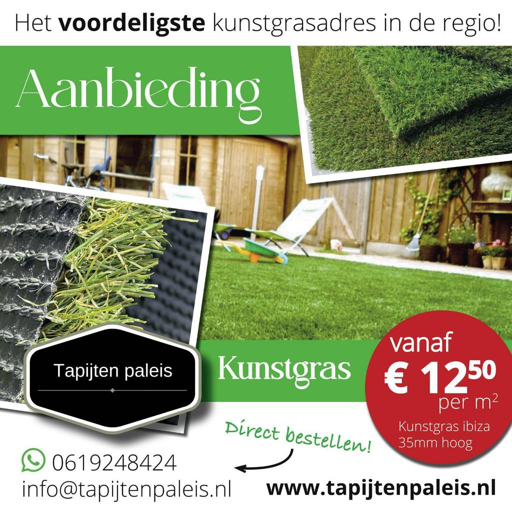 Kunstgras stunter, Tuin en Terras, Gras en Kunstgras, Ophalen of Verzenden, Nieuw, 20 m² of meer, Kunstgras