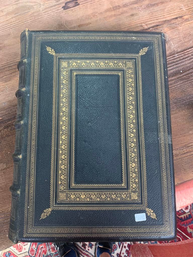 Bijbel antieke grote imperial family bible met etsen en, Antiek en Kunst, Ophalen of Verzenden