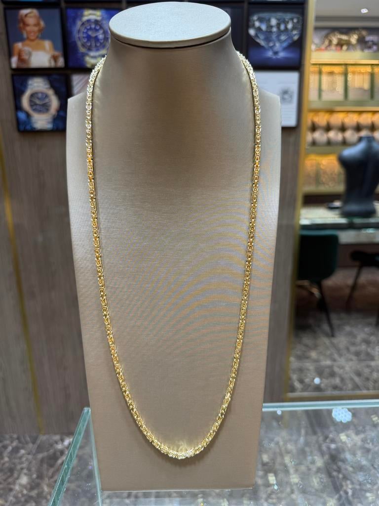 14KT Goud - 53.9 Gram - Ketting - KONING - Herenketting