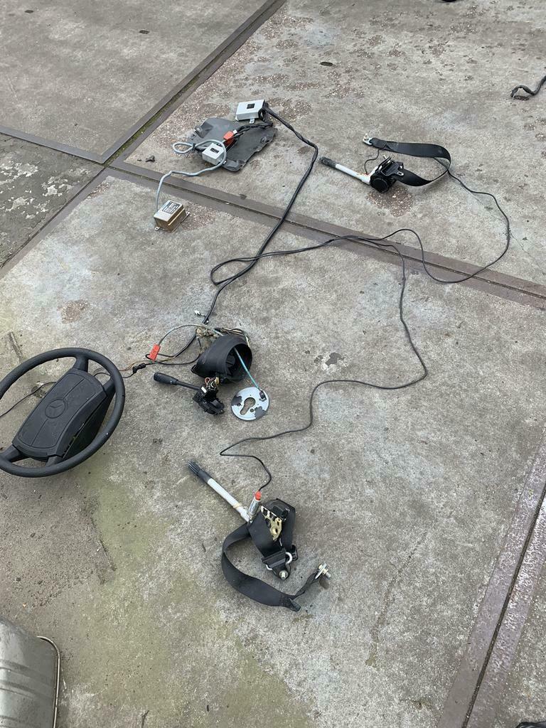 Stuur met airbag set, Mercedes 190 w201, Auto-onderdelen, Dashboard en Schakelaars, Ophalen of Verzenden, Gebruikt, Mercedes-Benz