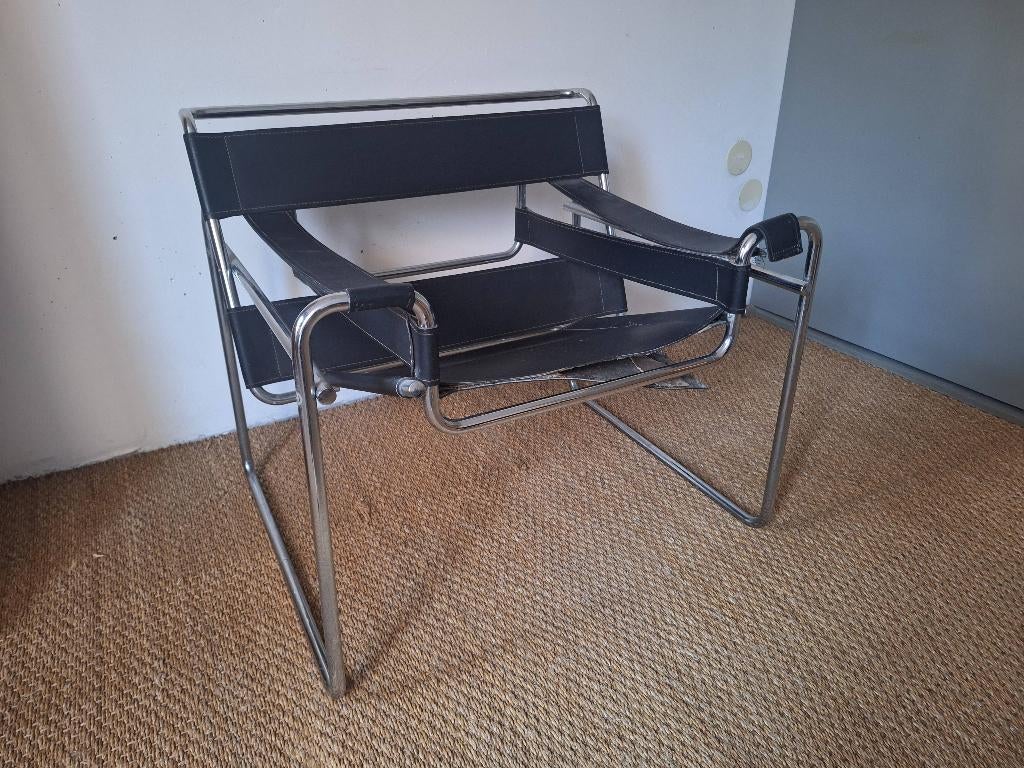 Breuer Wassily Lounge fauteuil, Ophalen, Gebruikt, Zwart, Eén