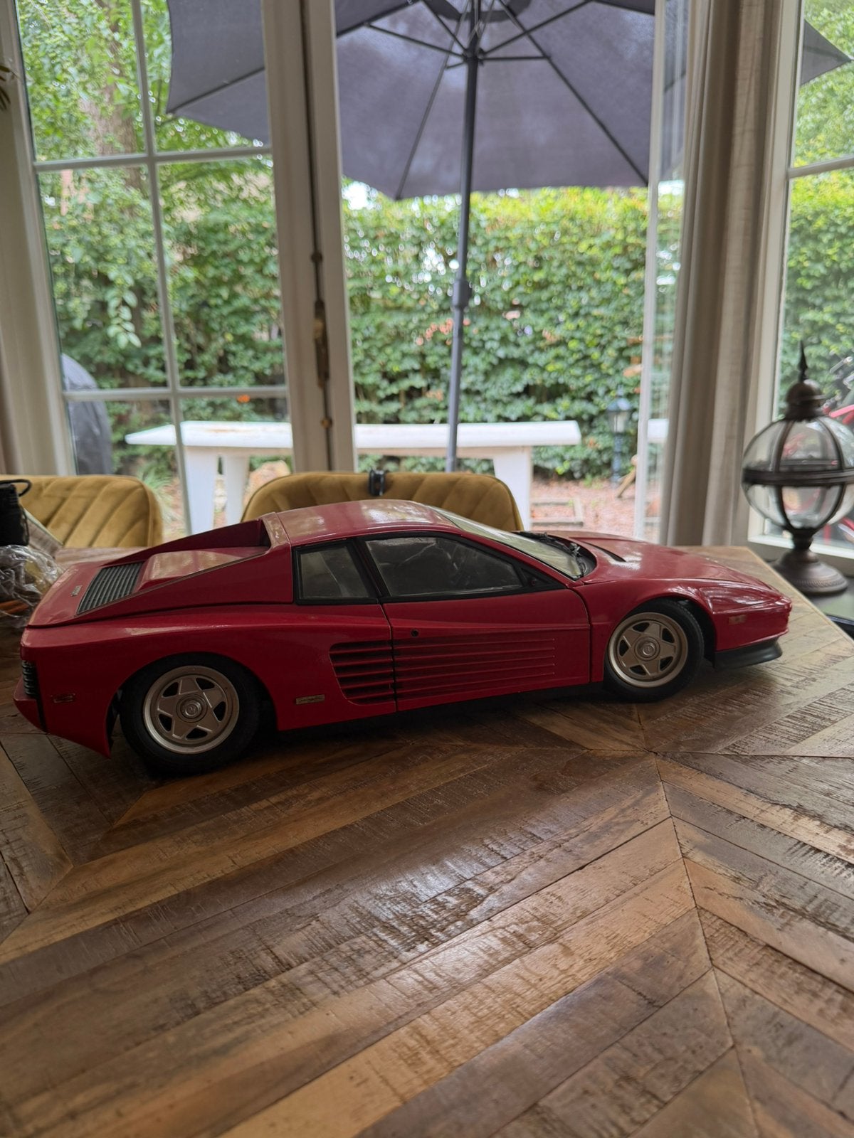 Pocher 1:8 Ferrari Testarossa modelauto schaalmodel hobby, Hobby en Vrije tijd, Ophalen, Gebruikt, 1:5 t/m 1:8, Auto