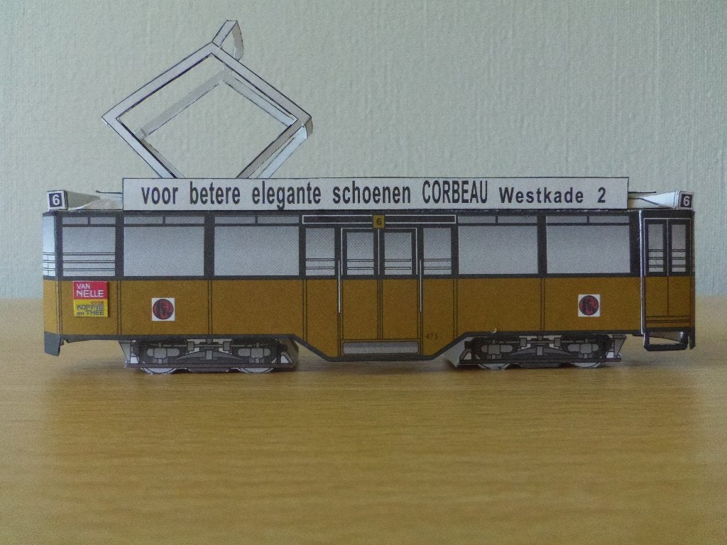Tram RET motorwagen 475 uit 1931       schaal 1:75, Ophalen of Verzenden, Zo goed als nieuw, Tram, Schaalmodel