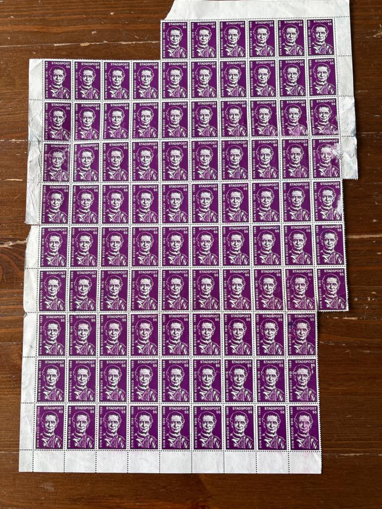 Stadspost Don Bosco 1815-1888 Postzegelvel (Postfris), Ophalen of Verzenden, Na 1940, Postfris