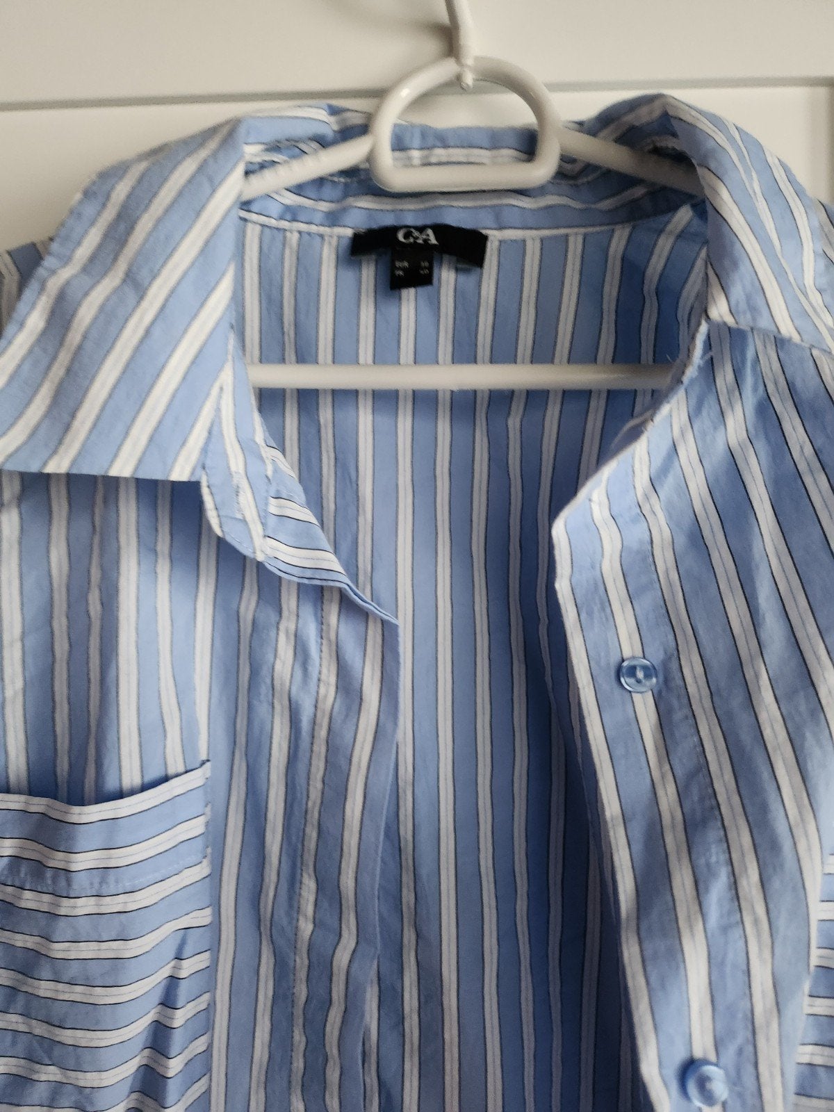 C&A gestreepte blouse, maat 38, Maat 38/40 (M), Blauw, Ophalen of Verzenden, Zo goed als nieuw