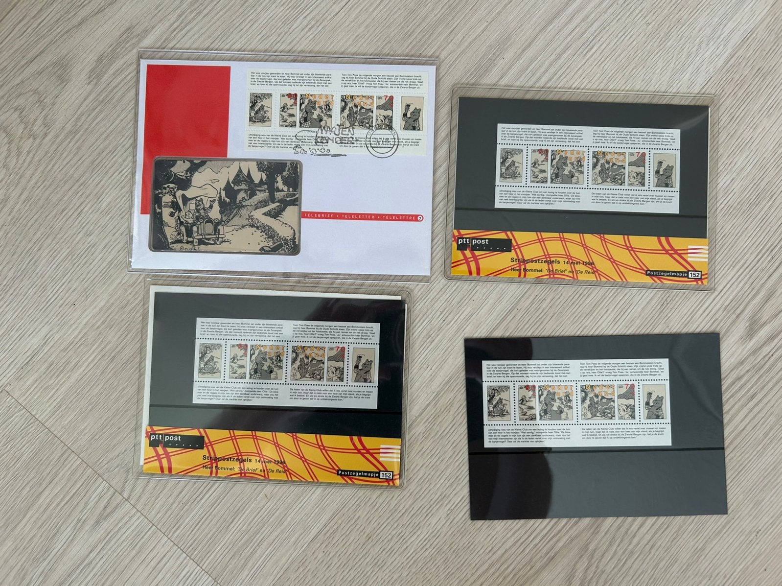 PTT Olivier B. Bommel & Tom Poes – Strippostzegels 1996, Ophalen of Verzenden