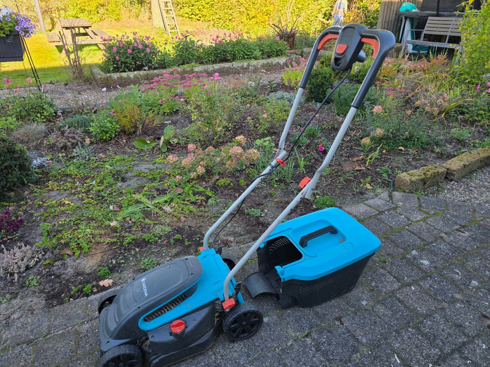 Gardena elektrische grasmaaier, Tuin en Terras, Ophalen, Cirkelmaaier, Gebruikt, Elektrische grasmaaier