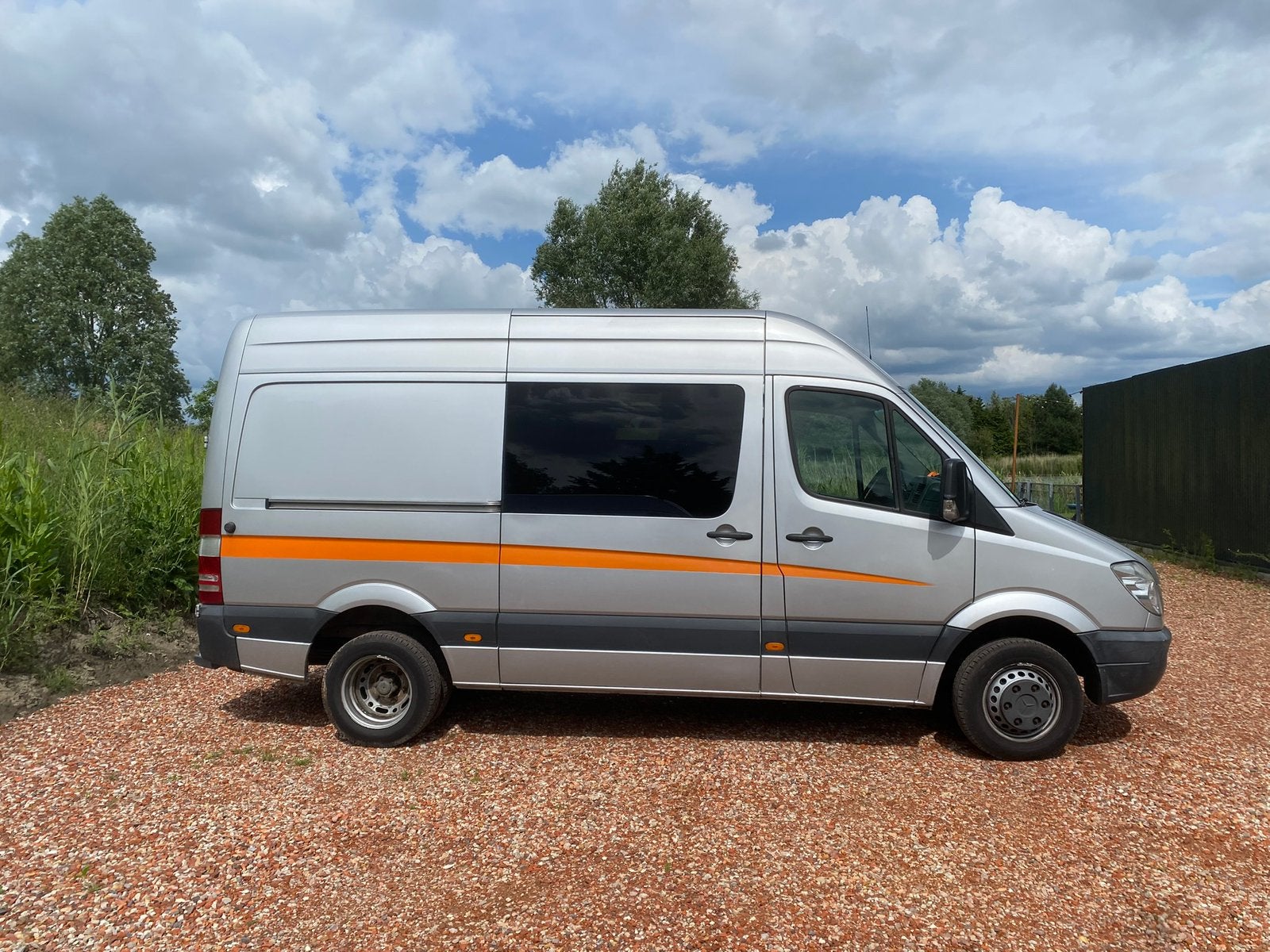 Sprinter 516 Mercedes-benz 2009, unieke staat l2h2, Auto's, Bestelauto's, 13 km/l, Euro 5, Stof, Zwart