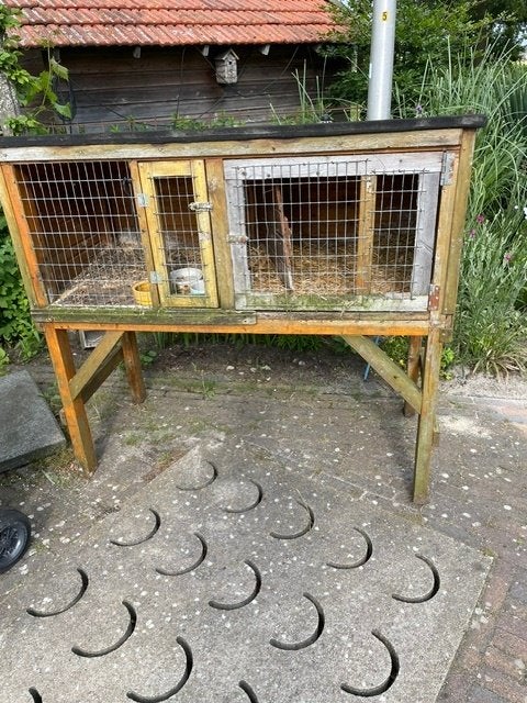 konijnenhok met ren, Dieren en Toebehoren, Ophalen, 90 cm of meer, Konijn, Hok