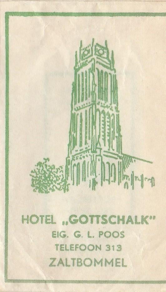 Sint Maartenskerk Gottschalk Zaltbommel - G Poos - tel. 313, Verzamelen, Ophalen of Verzenden