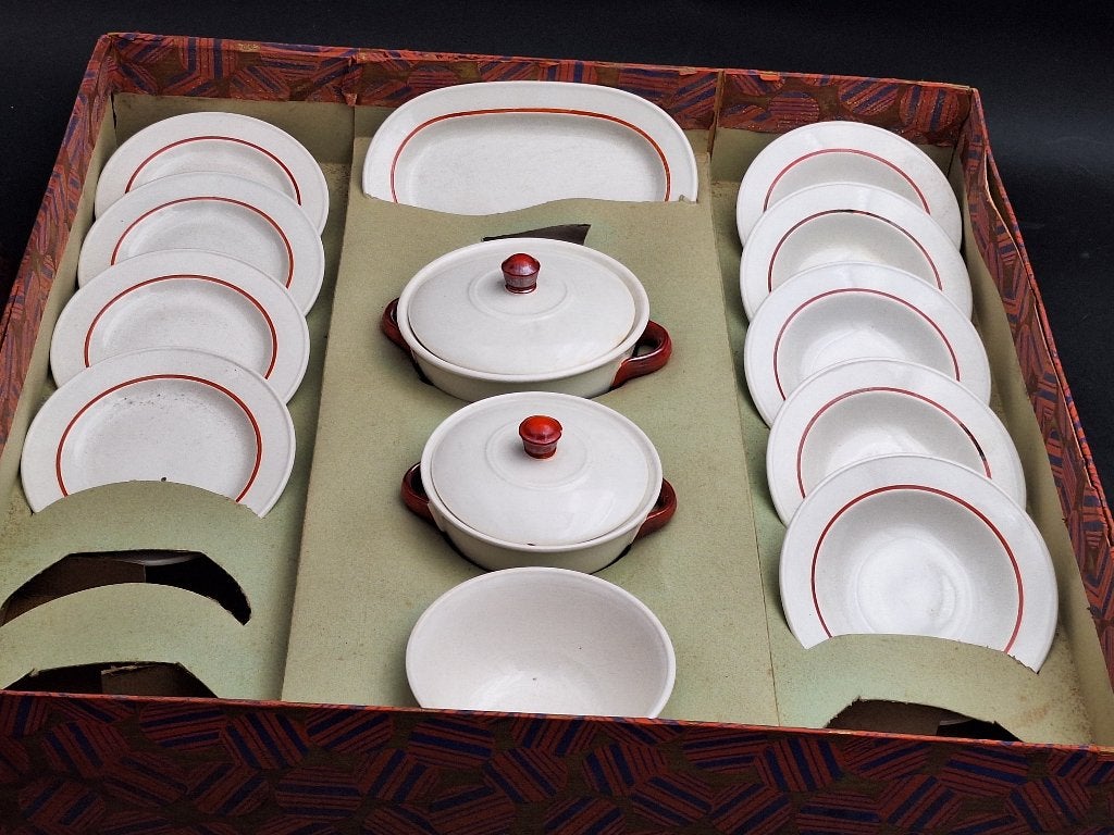 oud porseleinen speelgoed servies Villeroy&Boch, begin 1900, Ophalen of Verzenden