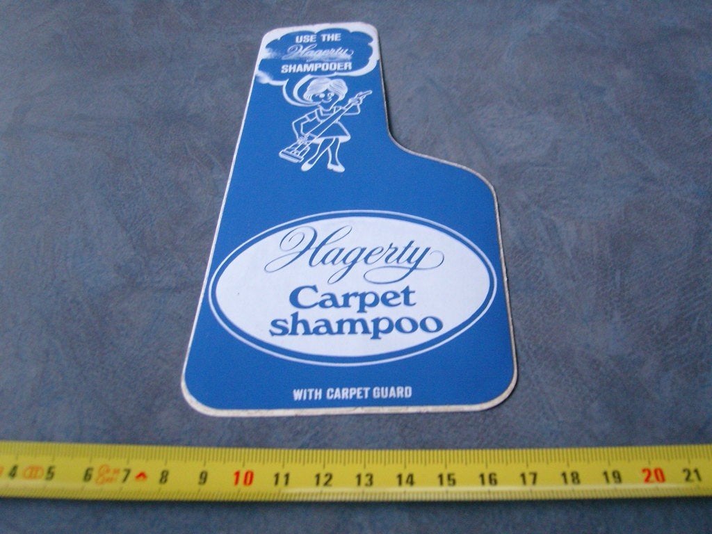 sticker HAGERTY  Carpet  Shampoo, Ophalen of Verzenden, Zo goed als nieuw