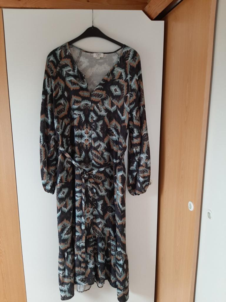 C&S jurk, Kleding | Dames, Jurken, Ophalen of Verzenden, Zo goed als nieuw, Maat 46/48 (XL) of groter, Onder de knie