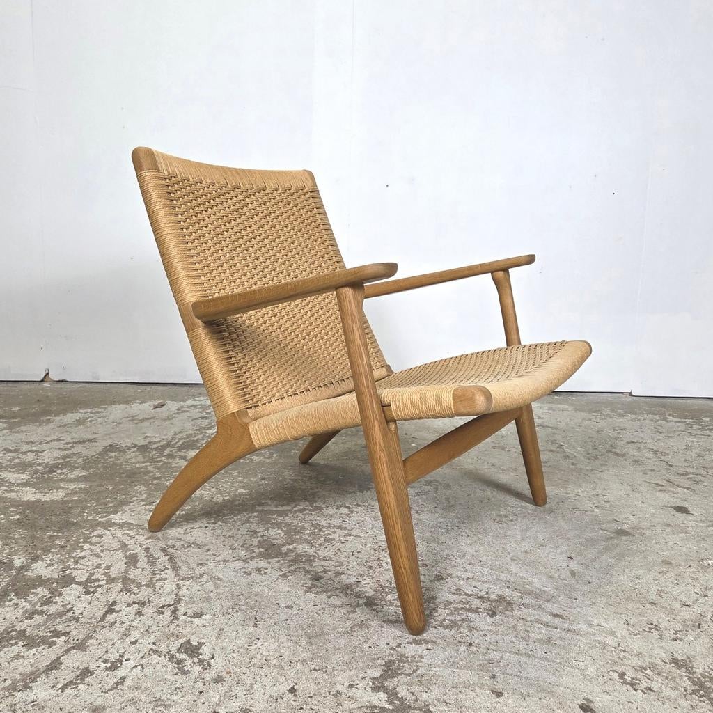 Hans Wegner, Carl Hansen CH25 lounge stoel Origineel Deens, Huis en Inrichting, Ophalen, Gebruikt, Carl Hansen, Overige materialen
