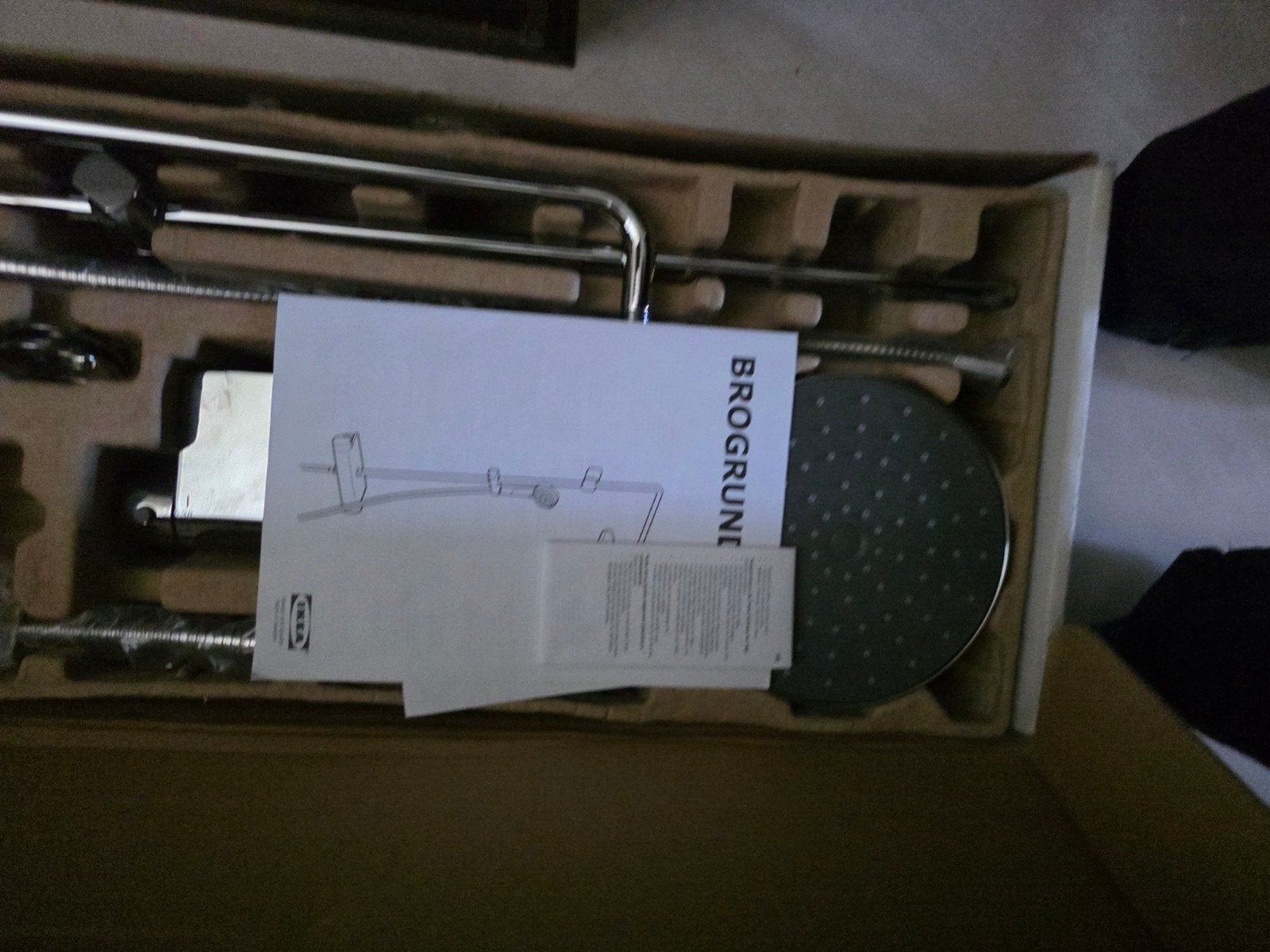 IKEA BROGRUND Doucheset - Nieuw in doos, Ophalen, Nieuw, Chroom, Douche