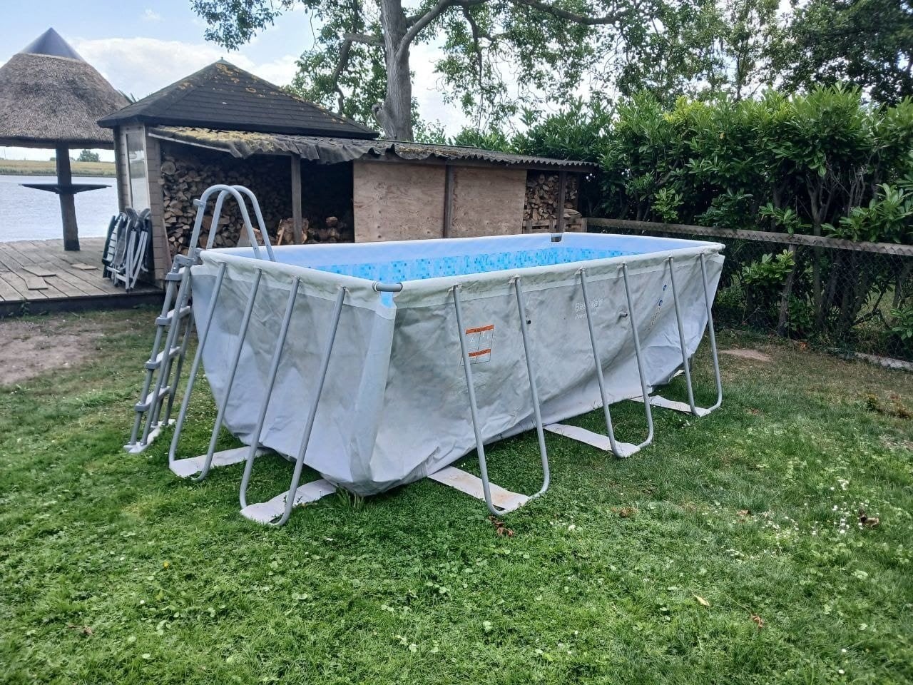 Zwembad 3,5x1,5m met toebehoren, Tuin en Terras, Zwembaden, Gebruikt, 80 tot 120 cm, Ophalen of Verzenden, Minder dan 200 cm