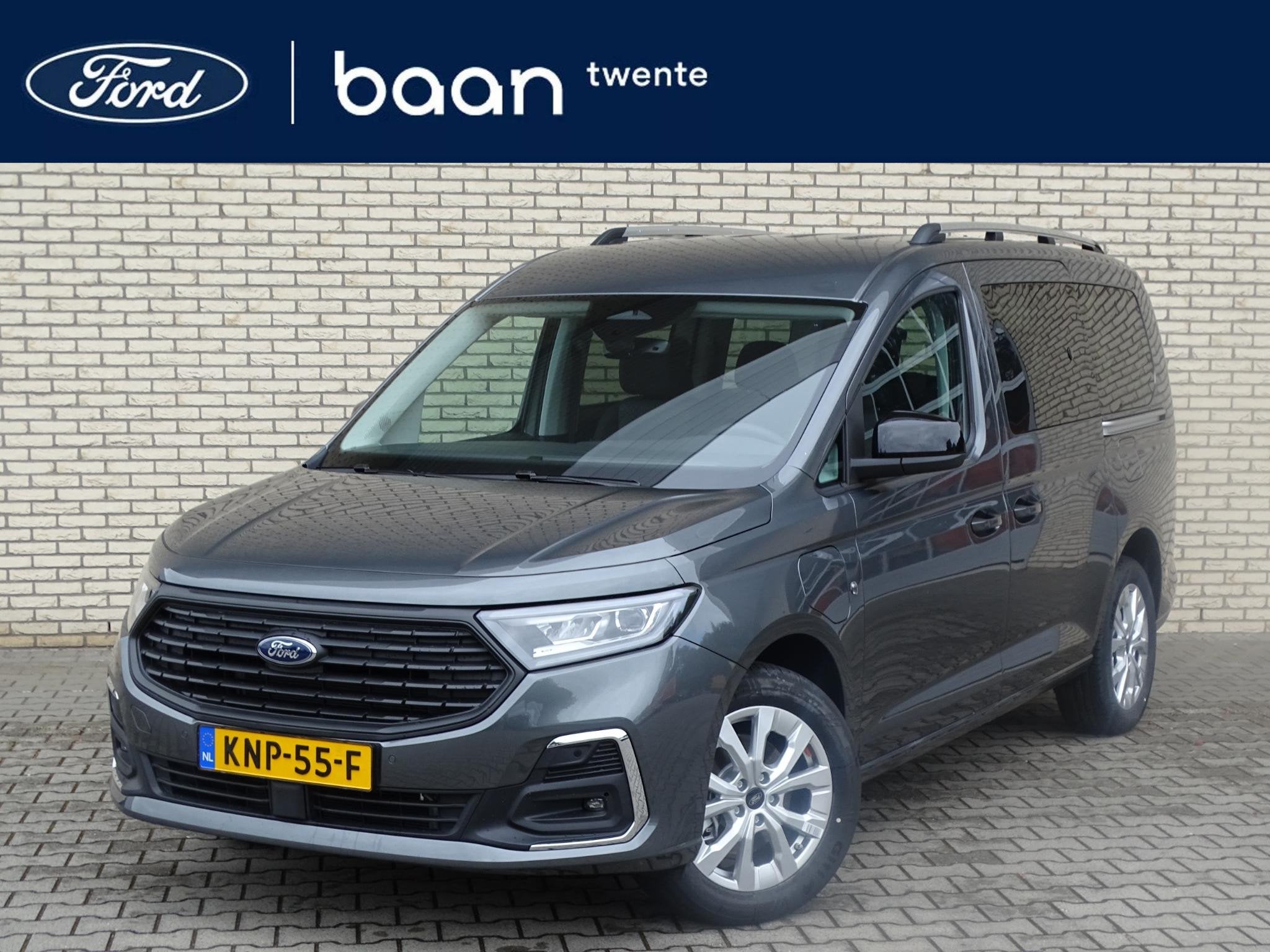 Ford Tourneo Connect 1.5 EcoBoost PHEV L2 Titanium | 7 zitpl, 12 maanden, 1498 cc, Zwart, 7 stoelen