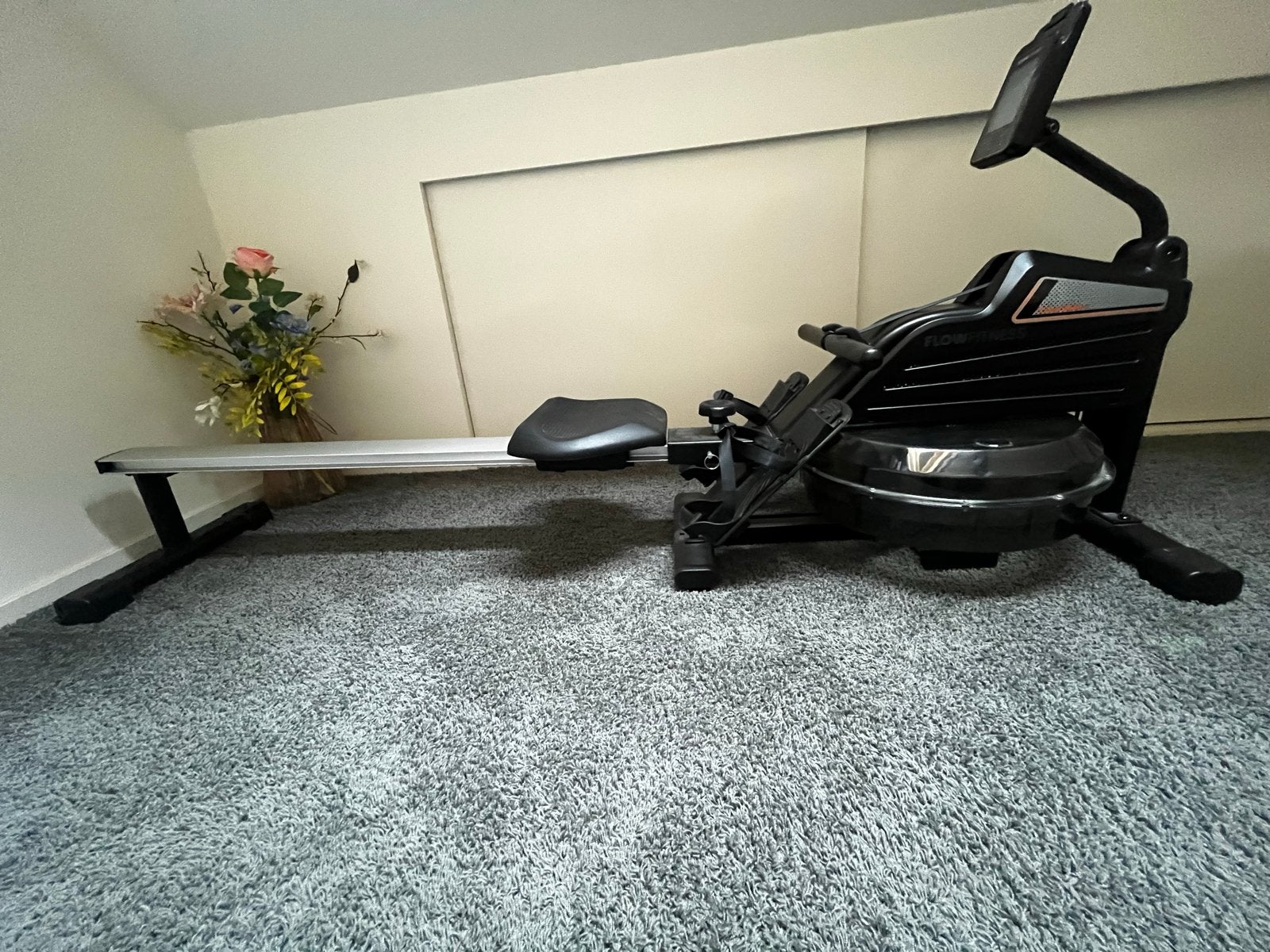 Flow Fitness Como Water Roeitrainer - waterweerstand, Sport en Fitness, Fitnessapparatuur, Ophalen, Kunststof, Buik, Zo goed als nieuw