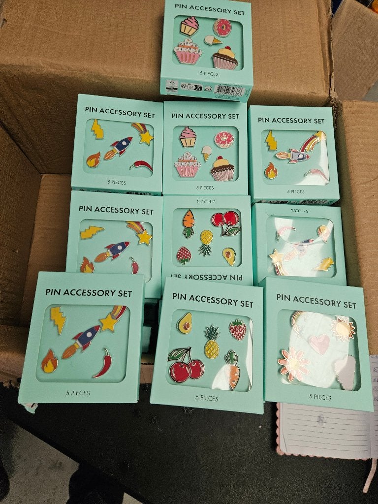 Pin Accessoire Set - Diverse Ontwerpen (5 stuks), Verzamelen, Onbekend, Nieuw, Ophalen of Verzenden, Speldje of Pin