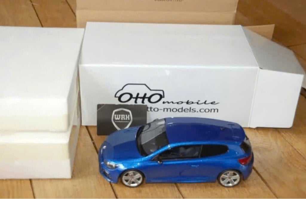 1:18 VOLKSWAGEN SCIROCCO R blue Otto mobile OT390 WRH, Verzenden, Zo goed als nieuw, Auto, OttOMobile
