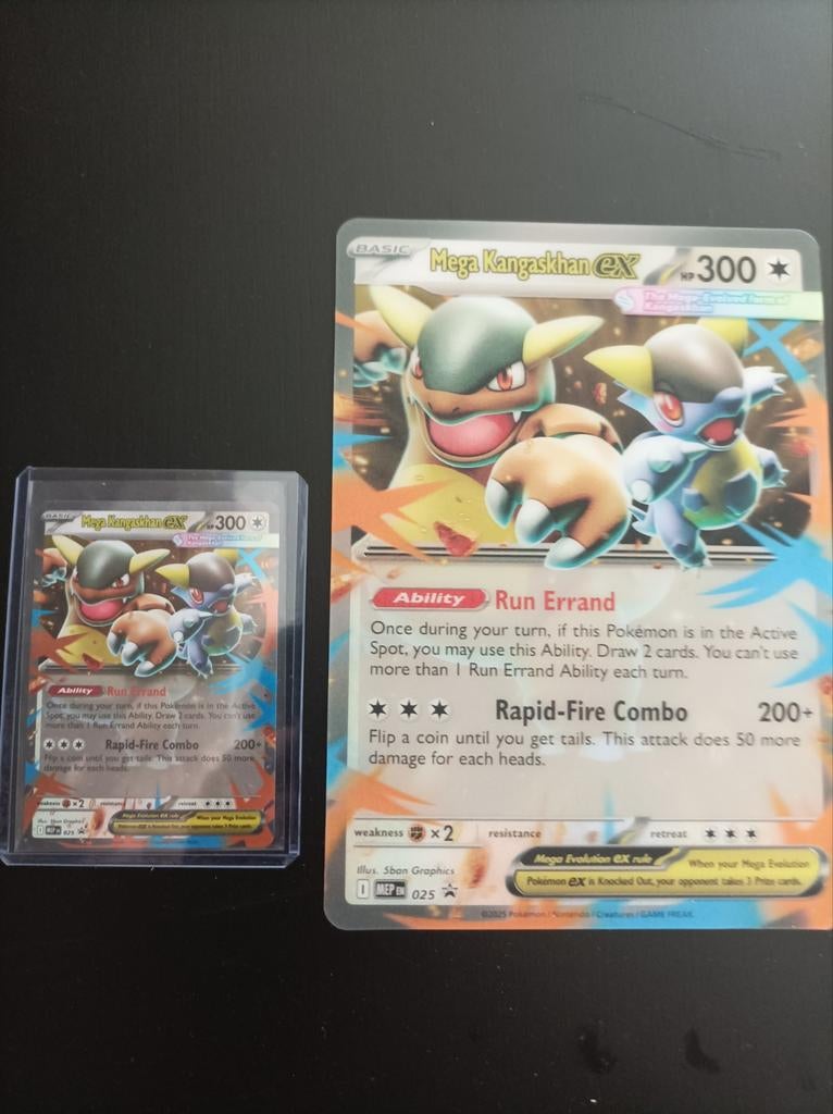 Mega Kangaskhan EX Pokémon Kaart - Groot en Klein, Ophalen, Zo goed als nieuw, Losse kaart