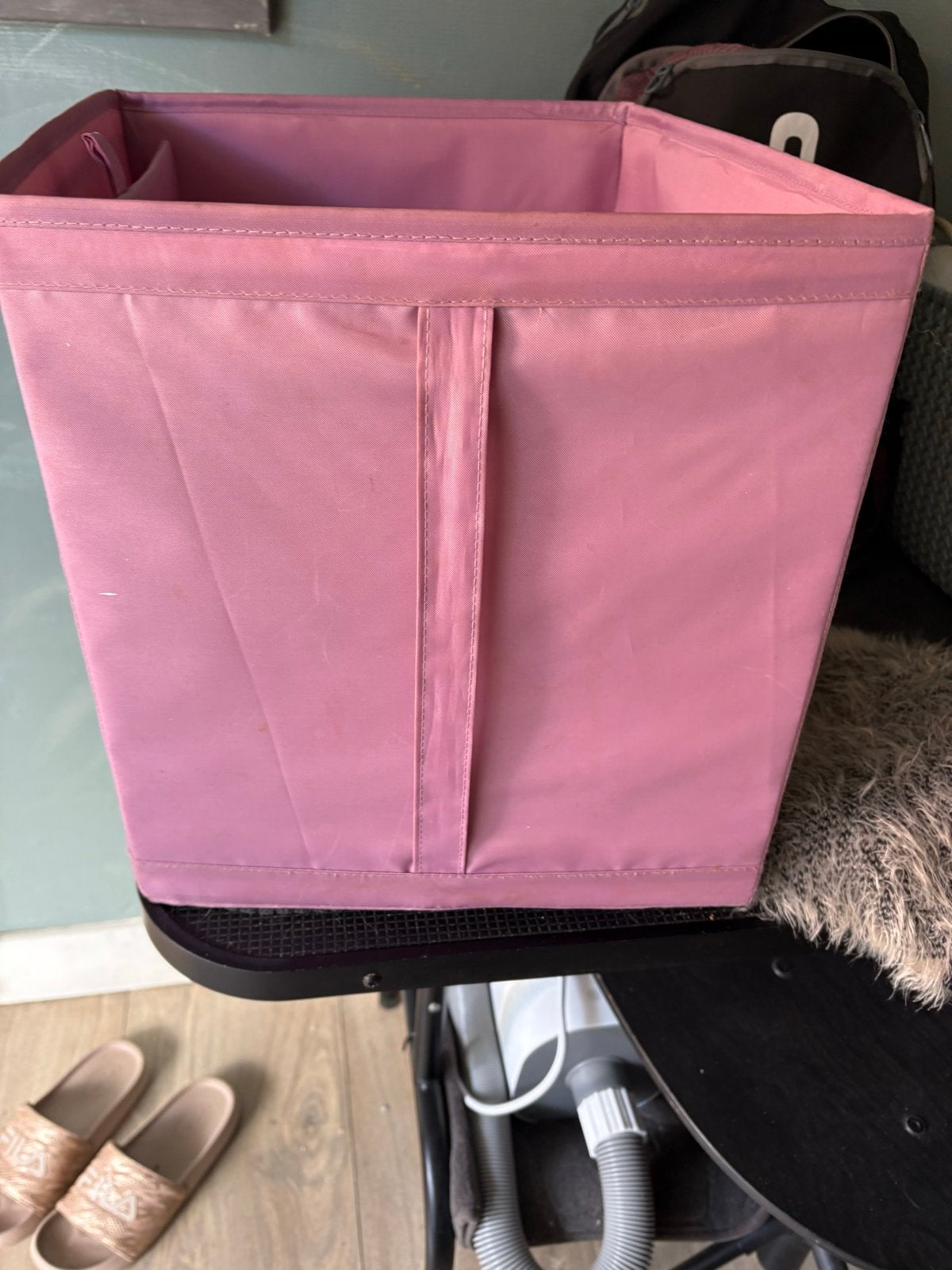 6x IKEA Inzetdoos Roze/lila voor Kallax - Handige Opberger, Ophalen of Verzenden, Gebruikt