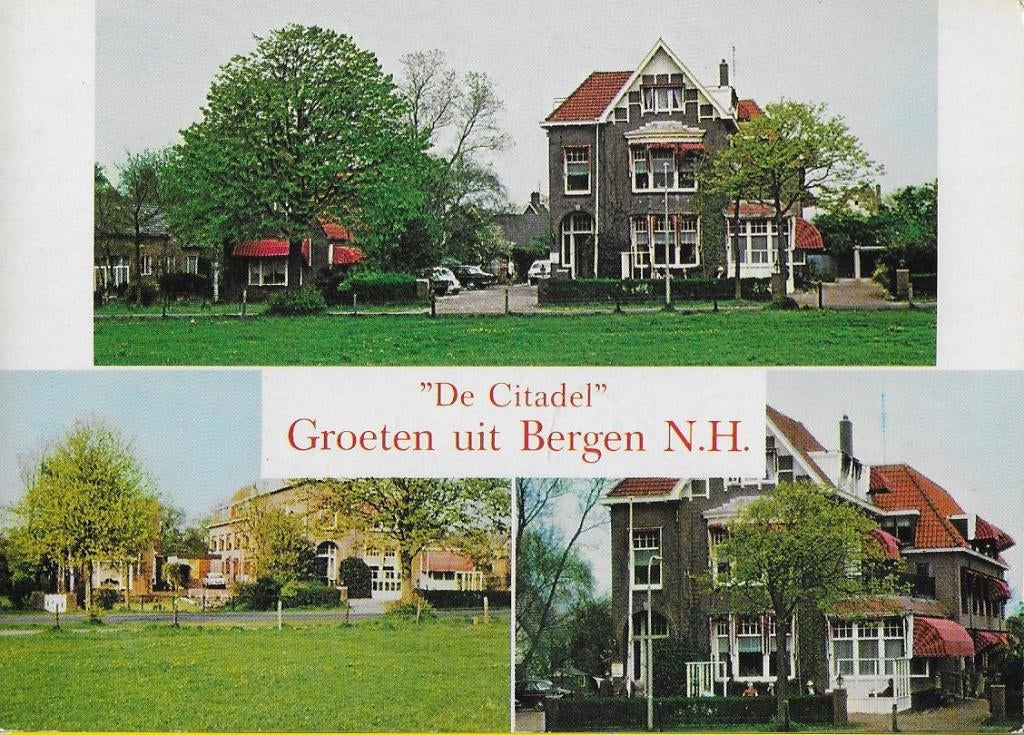 Bergen bejaardenoord de citadel ansichtkaart ( a587), Ophalen of Verzenden, Voor 1920, Noord-Holland