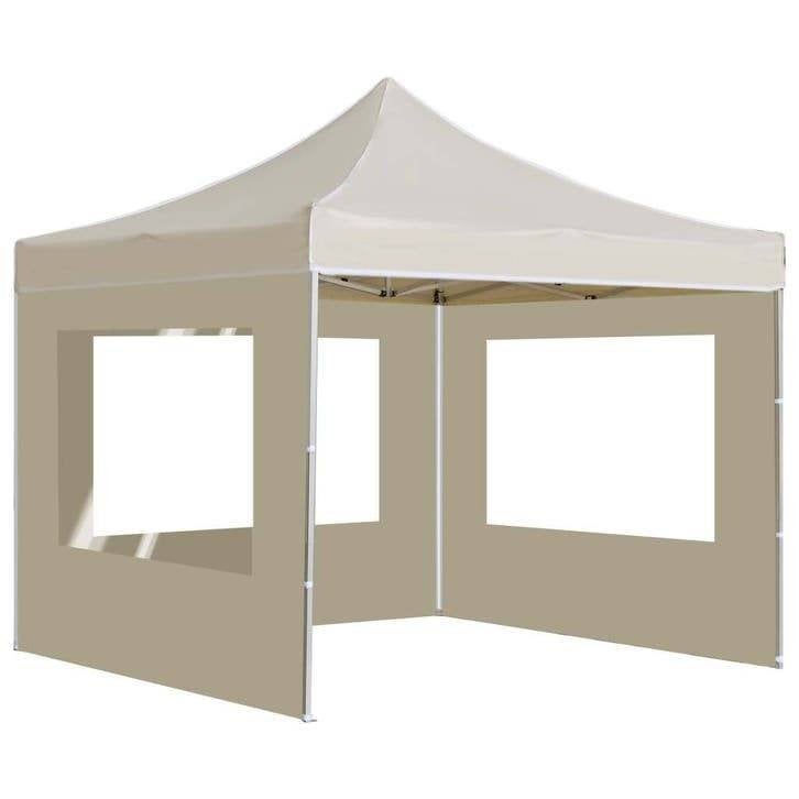 Partytent, Paviljoen, 3x3, opvouwbaar, Met Zijwanden, Beige, Opvouwbaar, Partytent, Minder dan 4 meter, Nieuw
