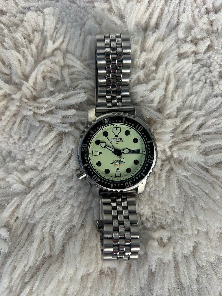 Citizen Promaster Diver Full Lume Dial NY0040, Sieraden, Tassen en Uiterlijk, Ophalen, Staal, Staal, Zo goed als nieuw