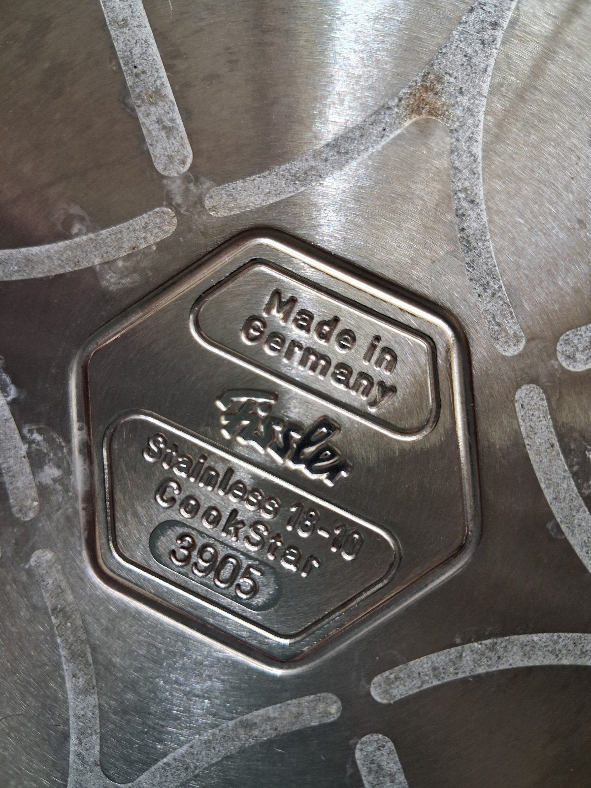 Professionele steelpan "Fissler", Huis en Inrichting, Keuken | Potten en Pannen, Ophalen, Pannenset, Zo goed als nieuw, Fissler