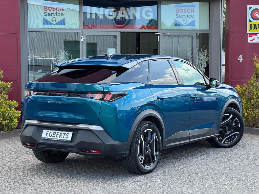 Peugeot E-3008 Allure 73kWh | Adaptive cruise | AppleCarPlay, Gebruikt, Zwart, Leder en Stof, SUV of Terreinwagen