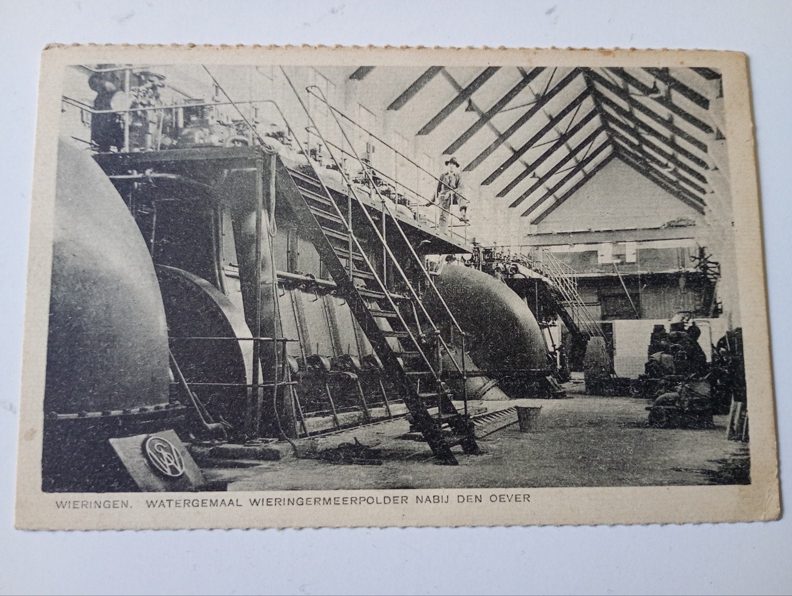 Wieringen Den Oever Gemaal 1930, Ophalen of Verzenden, 1920 tot 1940, Gelopen, Noord-Holland