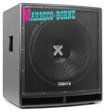 Actieve Subwoofer speaker,Versterker Subwoofer 15 inch,SWP15, Subwoofer, Vonyx, Nieuw, Info@marbeco.nl