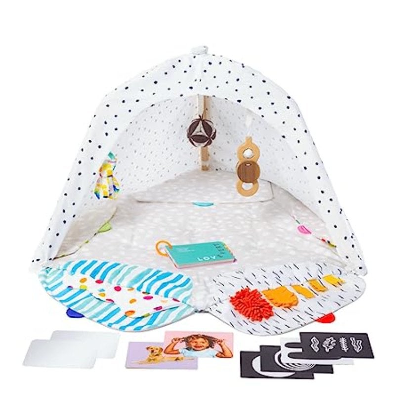 Lovevery Speelkleed met speeltjes en tent, Ophalen of Verzenden, Gebruikt, Speelkleed