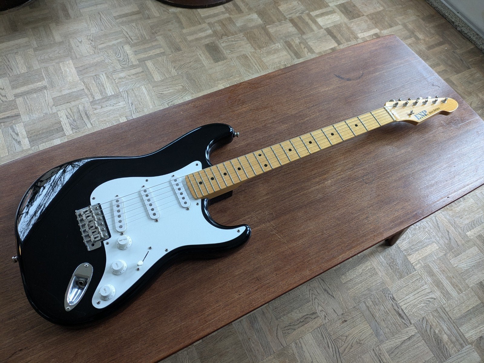ESP 400 series Stratocaster Japan, Ophalen of Verzenden, Gebruikt, Solid body