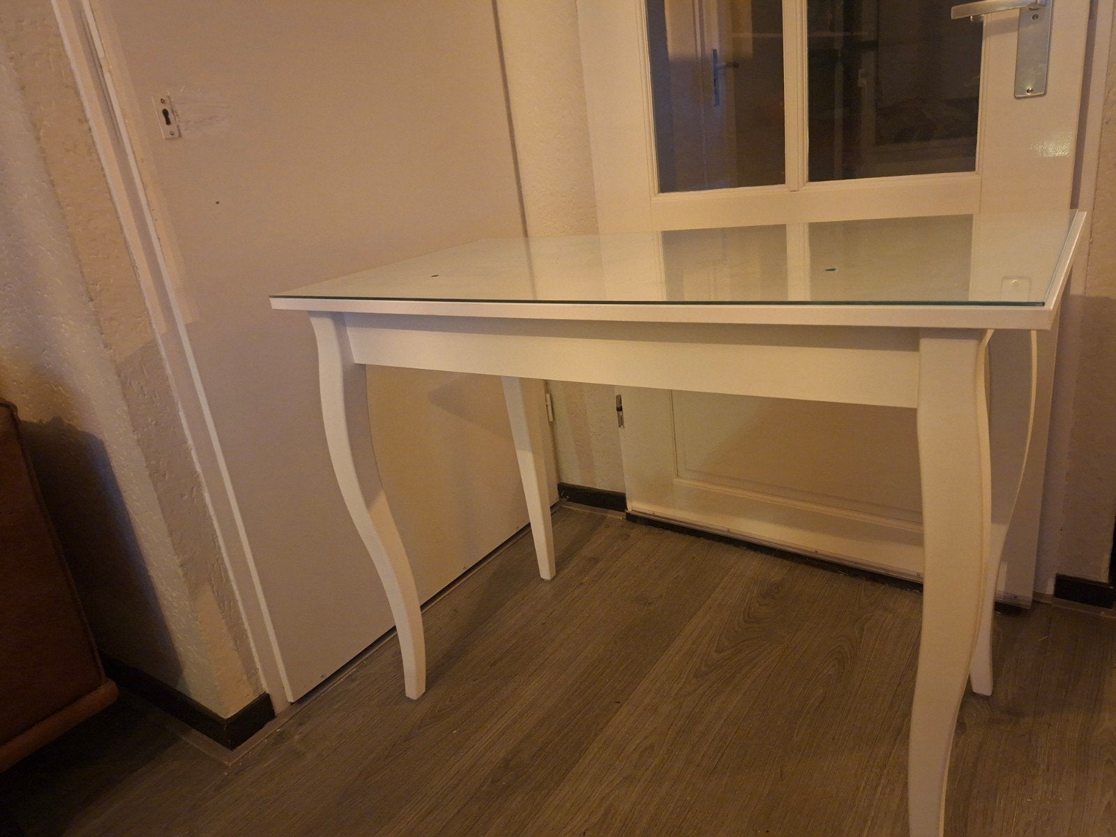 dressoir met lades en glasplaat, Huis en Inrichting, Ophalen, Gebruikt, Glas