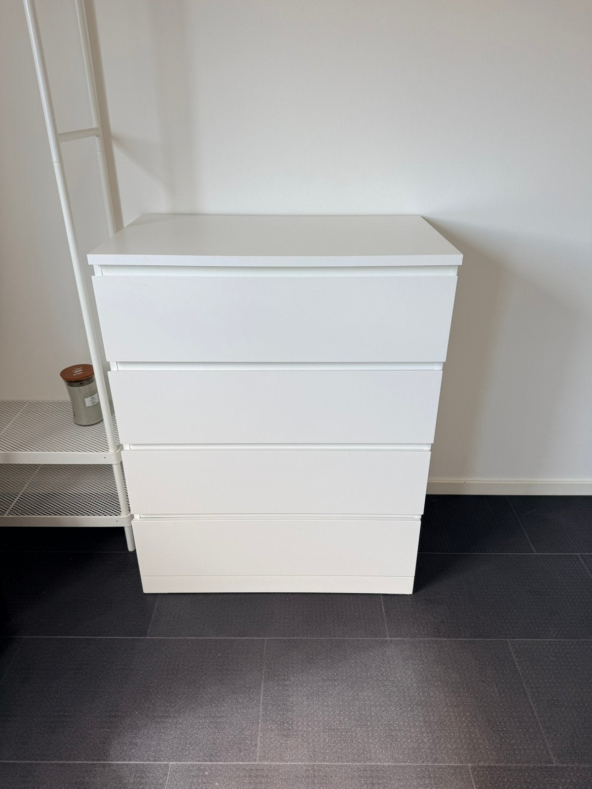 IKEA MALM Ladekast Wit 4 Lades 80x100 cm, Ophalen, Gebruikt, 100 tot 150 cm, 50 tot 100 cm