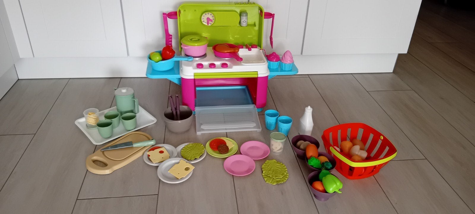 Speelkeuken met accessoires en speelgoedeten, Ophalen of Verzenden