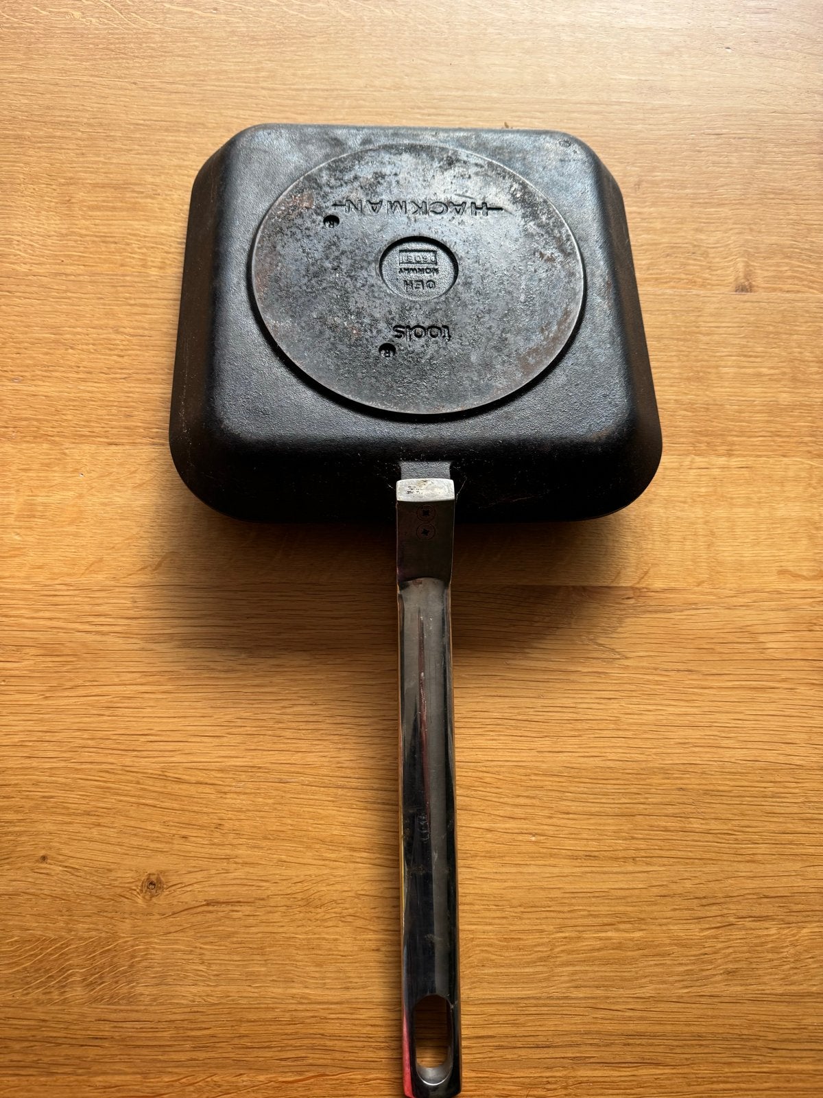 Hackman Tools Gietijzeren Grillpan - Gebruikt, Overige materialen, Gebruikt, Ophalen of Verzenden, Overige merken