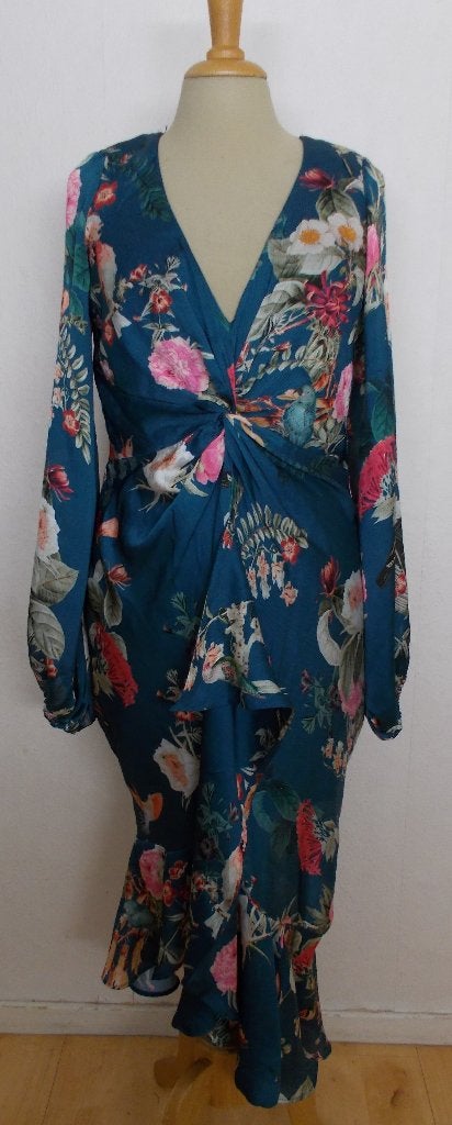 Prachtige maxi bloemenprint jurk van Lipsy London! 40, Maat 38/40 (M), Verzenden, Zo goed als nieuw, Onder de knie