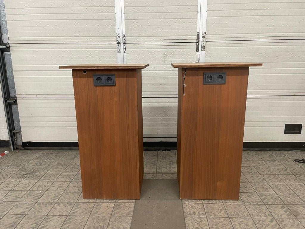 2 Kersenhouten zuilen met stopcontacten 57x52x104 cm, Huis en Inrichting, Kasten | Televisiemeubels, Gebruikt, 100 tot 150 cm