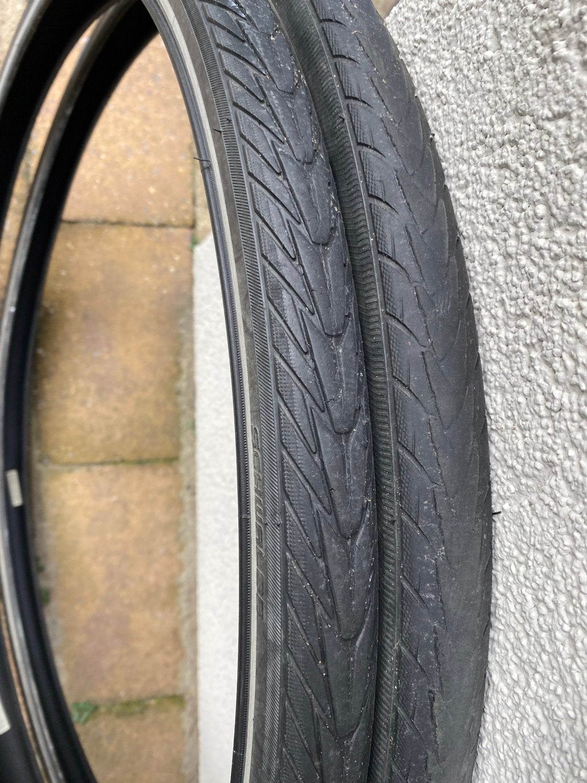 2 gebruikte 28” banden, Ophalen, Gebruikt, Elektrische fiets, Band